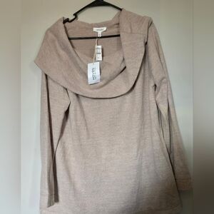 Haven Well Within Dusty Taupe Cowl Neck Long-Sleeve Sweater